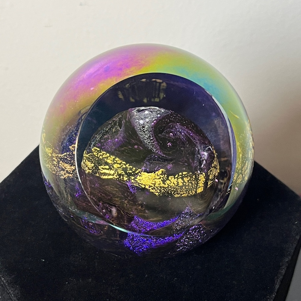 Glass Eye Studio “Venus” Celestial Series‎ 2012 Signed Planetary Paperweight